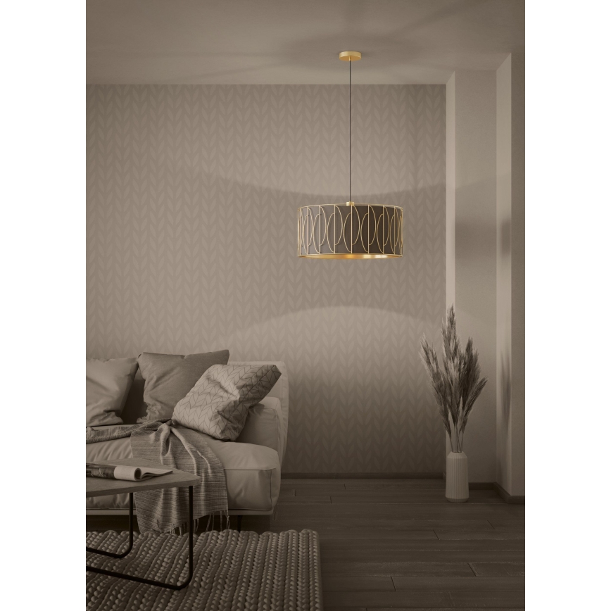 Eglo - Hängeleuchte 1xE27/40W/230V golden/braun