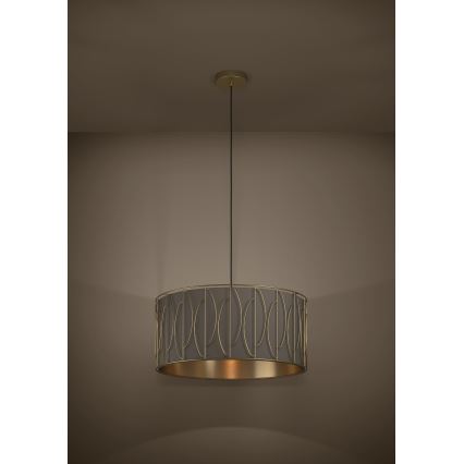 Eglo - Hängeleuchte 1xE27/40W/230V golden/braun