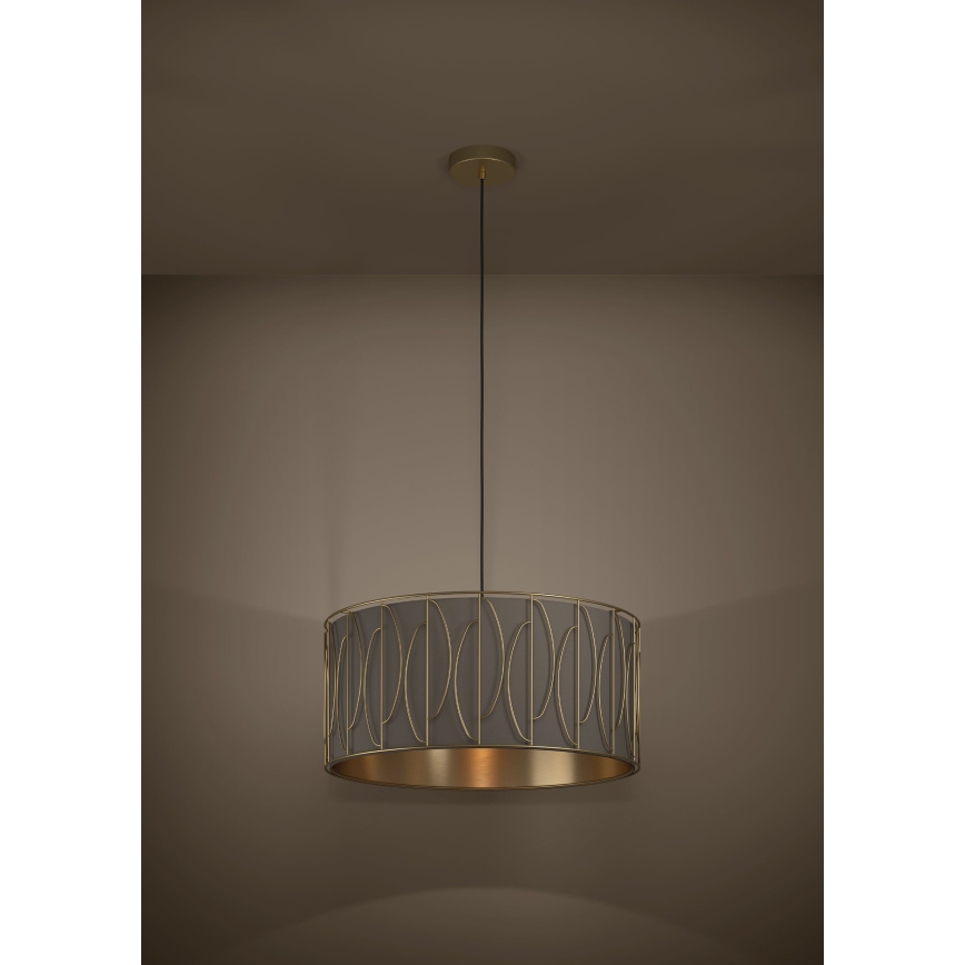 Eglo - Hängeleuchte 1xE27/40W/230V golden/braun