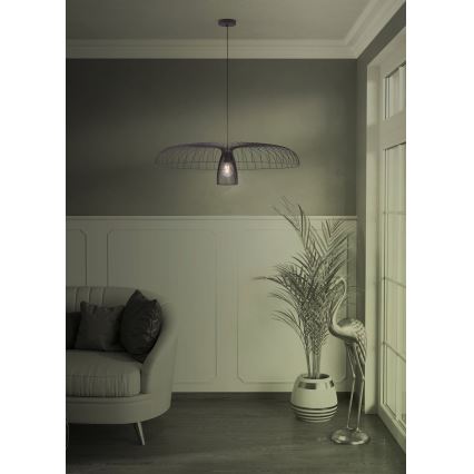 Eglo - Hängeleuchte 1xE27/60W/230V d 98,5 cm schwarz