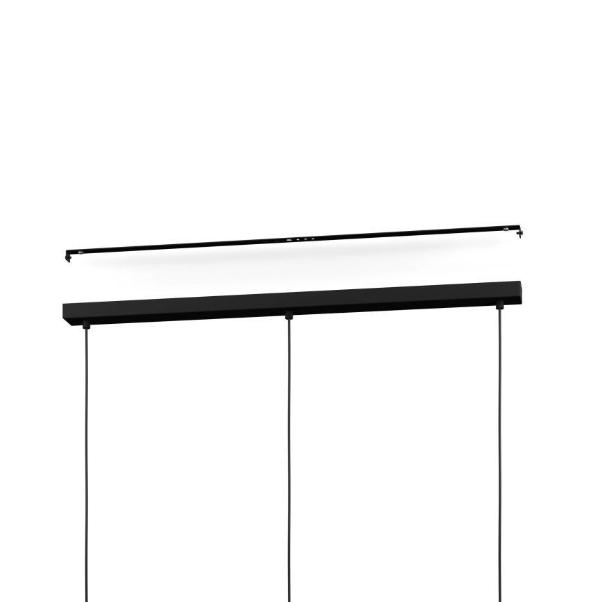 Eglo - Hängeleuchte 3xE27/28W/230V schwarz