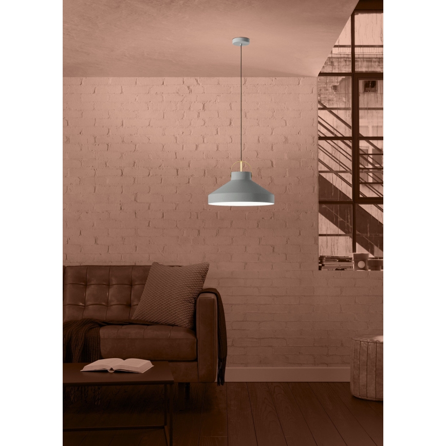 Eglo - Hängeleuchte 1xE27/40W/230V grau