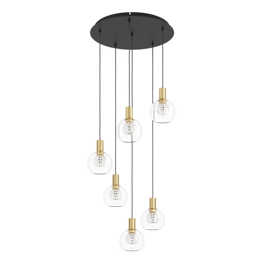 Eglo 390279 - Dimmbare LED-Hängeleuchte 6xLED/5,4W/230V 3000K d 54 cm golden