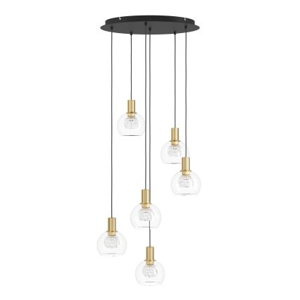 Eglo 390279 - Dimmbare LED-Hängeleuchte 6xLED/5,4W/230V 3000K d 54 cm golden