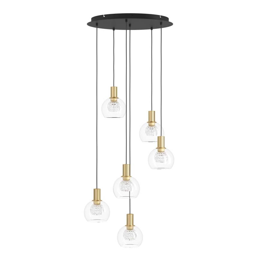Eglo 390279 - Dimmbare LED-Hängeleuchte 6xLED/5,4W/230V 3000K d 54 cm golden