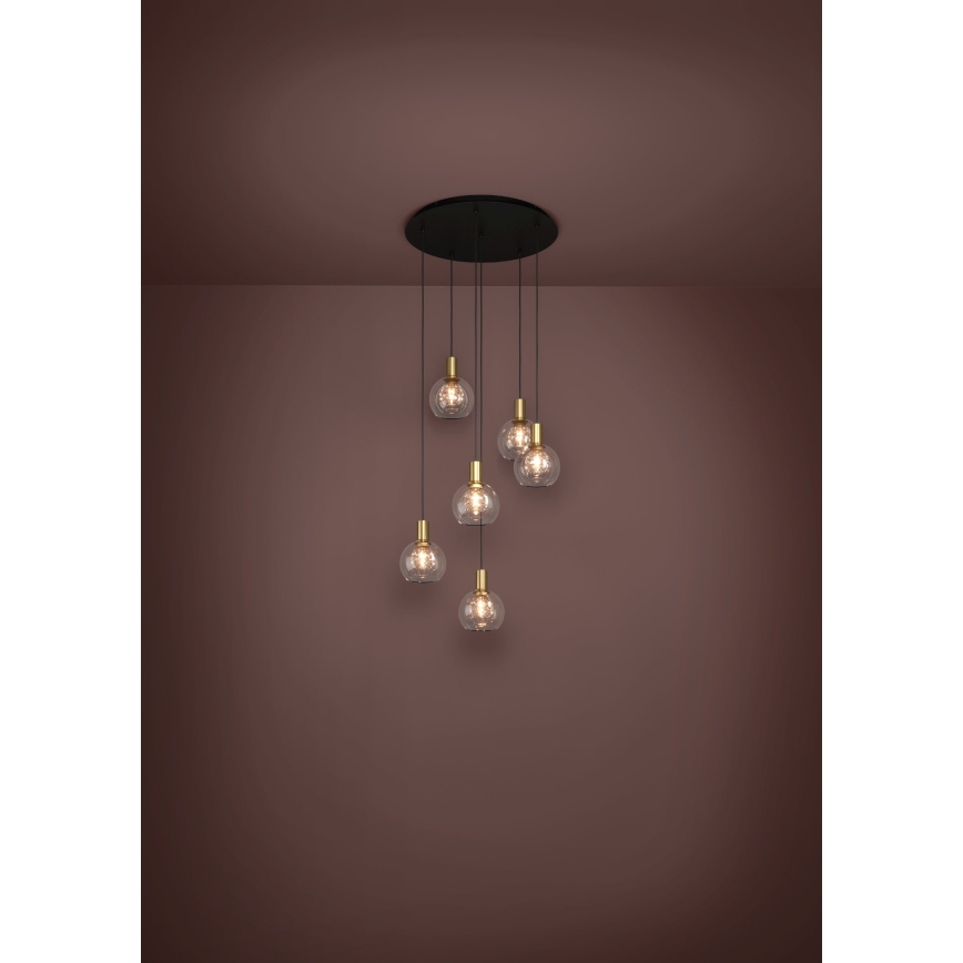 Eglo 390279 - Dimmbare LED-Hängeleuchte 6xLED/5,4W/230V 3000K d 54 cm golden