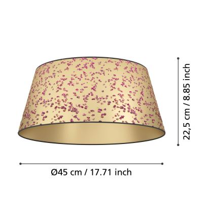 Eglo - Deckenleuchte 1xE27/25W/230V golden/rosa