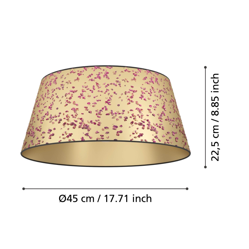 Eglo - Deckenleuchte 1xE27/25W/230V golden/rosa