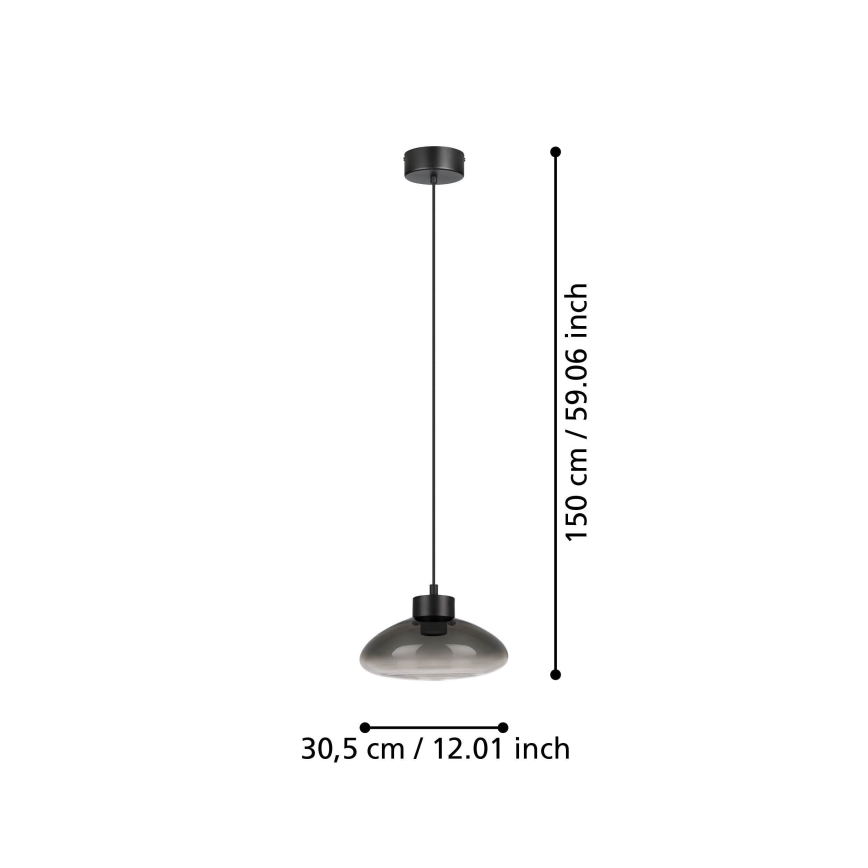Eglo - Dimmbare LED-Hängeleuchte LED/5,4W/230V 2700K rauchig