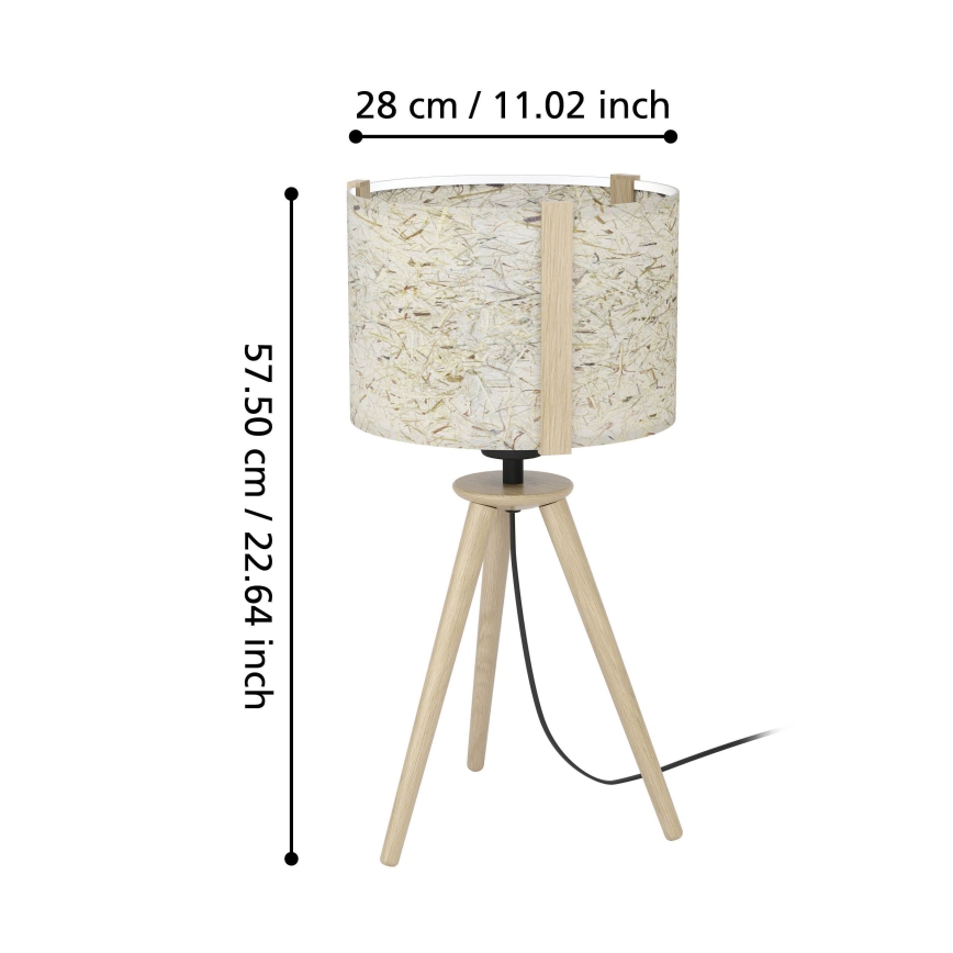 Eglo - Tischleuchte 1xE27/25W/230V beige