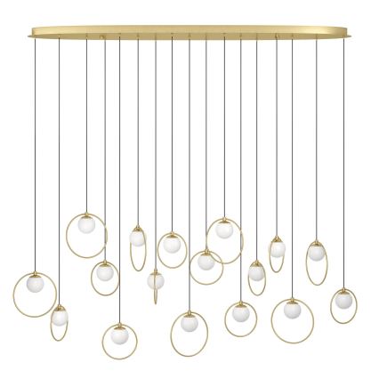 Eglo - Dimmbare LED-Hängeleuchte 17xLED/3W/230V 3000K golden