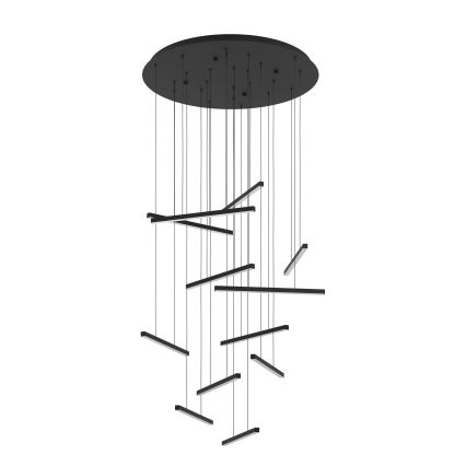 Eglo - Dimmbare LED-Hängeleuchte 12xLED/8,4W/230V 3000K schwarz