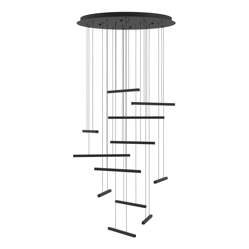 Eglo - Dimmbare LED-Hängeleuchte 12xLED/8,4W/230V 3000K schwarz