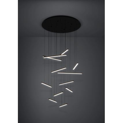 Eglo - Dimmbare LED-Hängeleuchte 12xLED/8,4W/230V 3000K schwarz