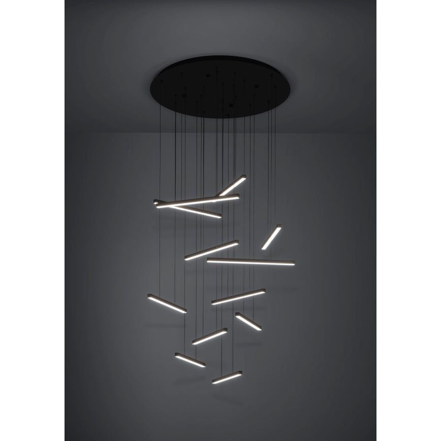 Eglo - Dimmbare LED-Hängeleuchte 12xLED/8,4W/230V 3000K schwarz