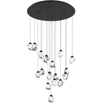 Eglo 390357 - Dimmbare LED-Hängeleuchte SINDICAT 17xLED/3W/230V schwarz/klar