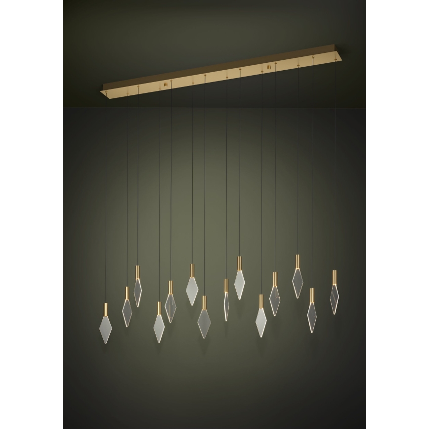 Eglo - Dimmbare LED-Hängeleuchte 14xLED/3,3W/230V 3000K golden