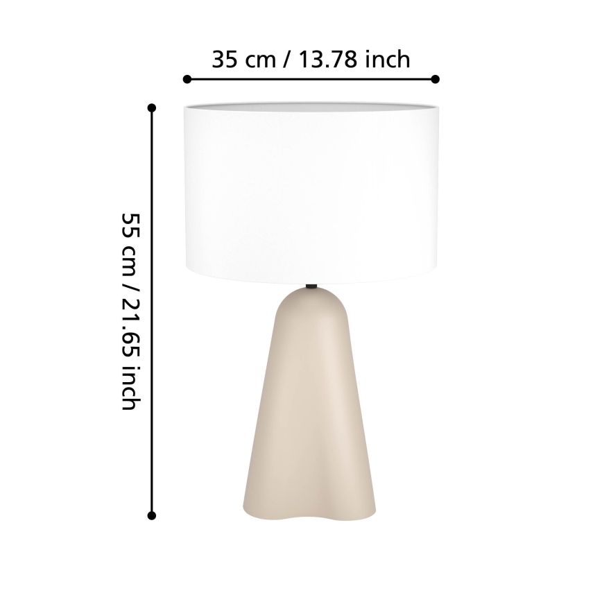 Eglo - Tischleuchte 1xE27/40W/230V beige