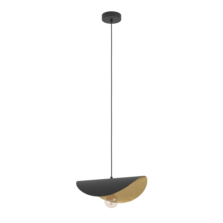 Eglo - Hängeleuchte 1xE27/40W/230V 41 cm schwarz/golden