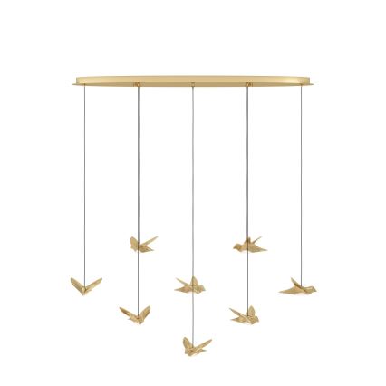 Eglo - Dimmbare LED-Hängeleuchte 8xLED/4,2W/230V 3000K golden