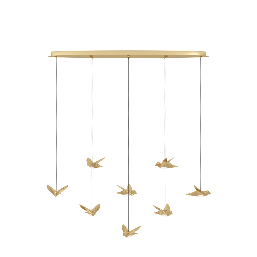 Eglo - Dimmbare LED-Hängeleuchte 8xLED/4,2W/230V 3000K golden