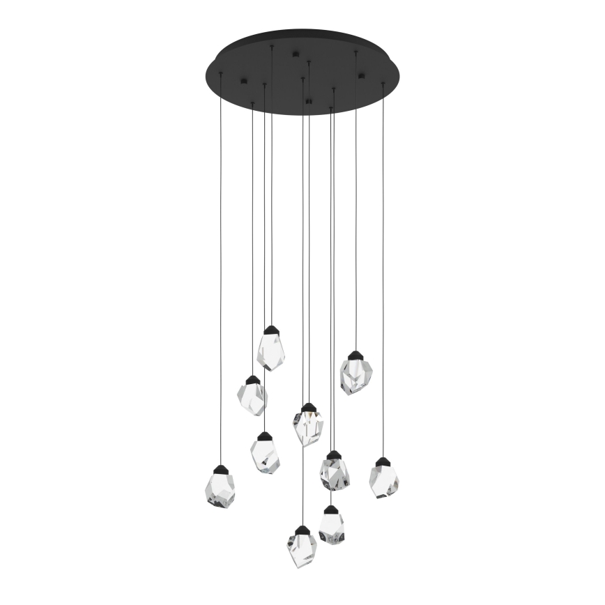 Eglo - Dimmbare LED-Hängeleuchte 10xLED/3W/230V 3000K schwarz/klar