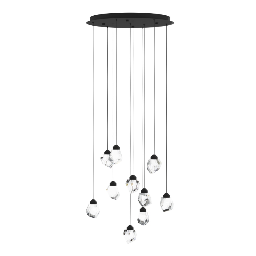 Eglo - Dimmbare LED-Hängeleuchte 10xLED/3W/230V 3000K schwarz/klar