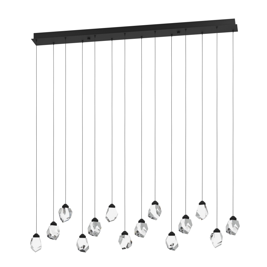 Eglo - Dimmbare LED-Hängeleuchte 14xLED/3W/230V 3000K schwarz/klar