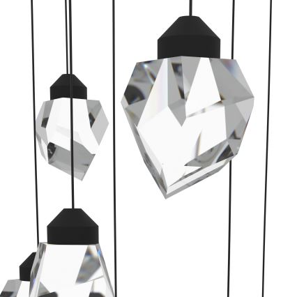 Eglo - Dimmbare LED-Hängeleuchte 14xLED/3W/230V 3000K schwarz/klar