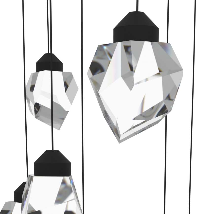 Eglo - Dimmbare LED-Hängeleuchte 14xLED/3W/230V 3000K schwarz/klar