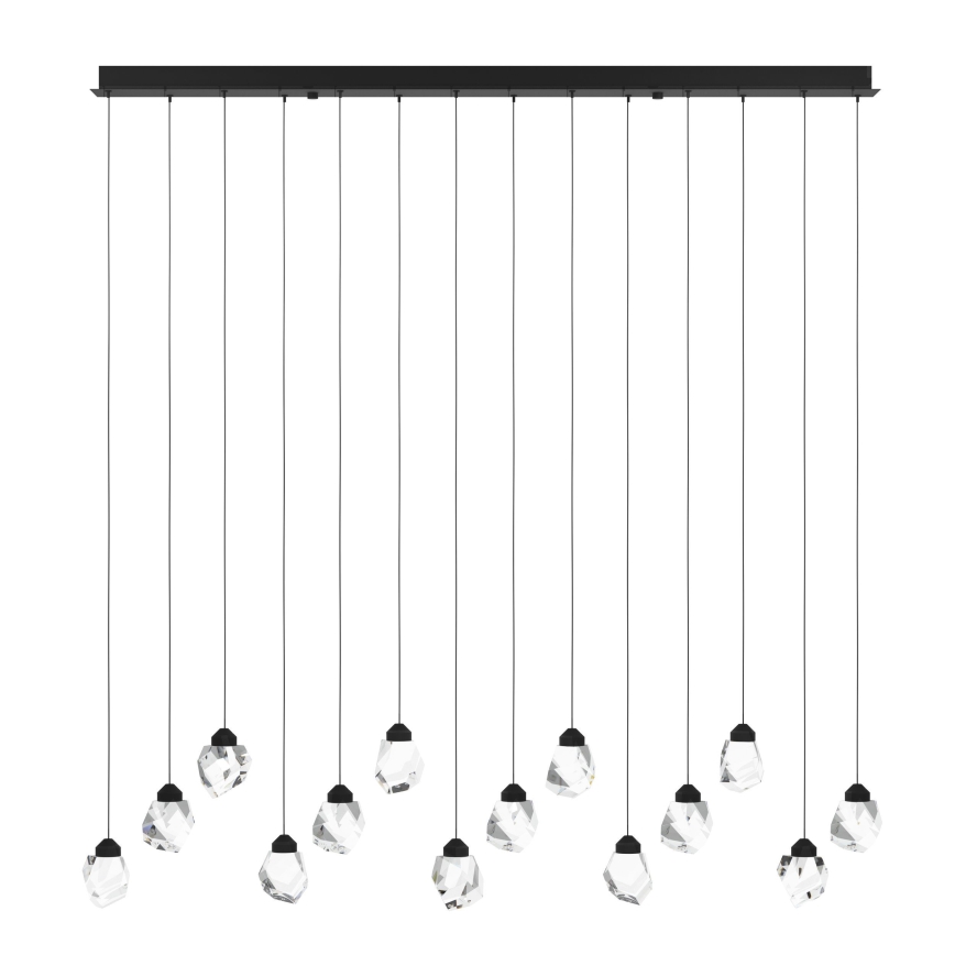 Eglo - Dimmbare LED-Hängeleuchte 14xLED/3W/230V 3000K schwarz/klar