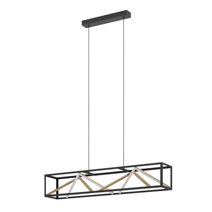 Eglo - Dimmbare LED-Hängeleuchte LED/46W/230V 2700-6500K schwarz/golden + Fernbedienung