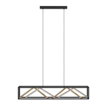 Eglo - Dimmbare LED-Hängeleuchte LED/46W/230V 2700-6500K schwarz/golden + Fernbedienung