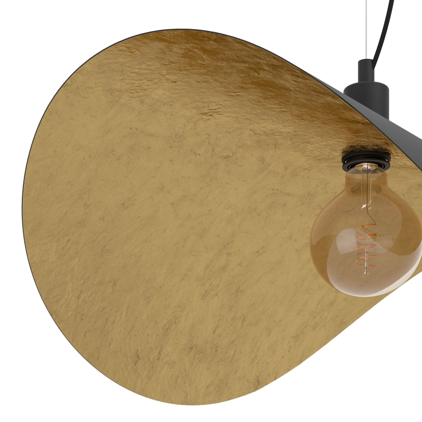 Eglo - Hängeleuchte 1xE27/40W/230V 80 cm schwarz/golden