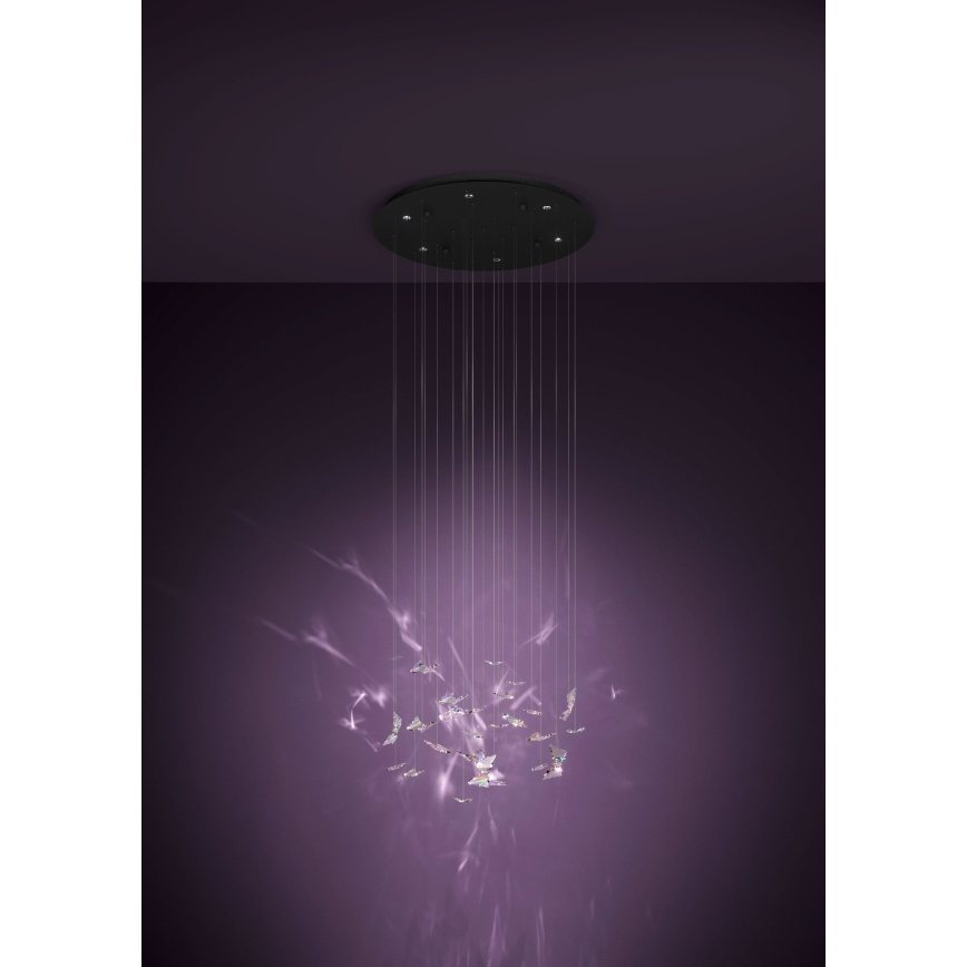 Eglo - LED dimmbare Pendelleuchte an Kabel 6xLED/4,2W/230V schwarz/transparent