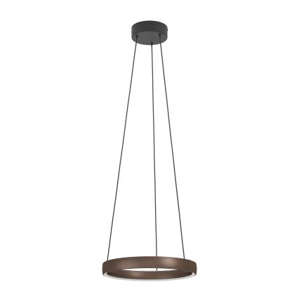 Eglo Stars of Light - LED-dimmbare Pendelleuchte mit Seilabhängung und Bewegungsmelder 2xLED/25W/230V 2200-6500K Ø 80 cm braun