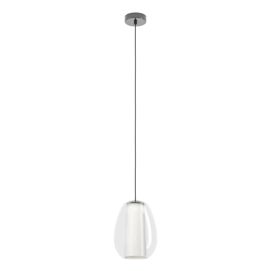 Eglo - LED-dimmbare Pendelleuchte an Drahtseil LED/7W/230V + LED/1,6W 2200-6500K schwarz/chrom