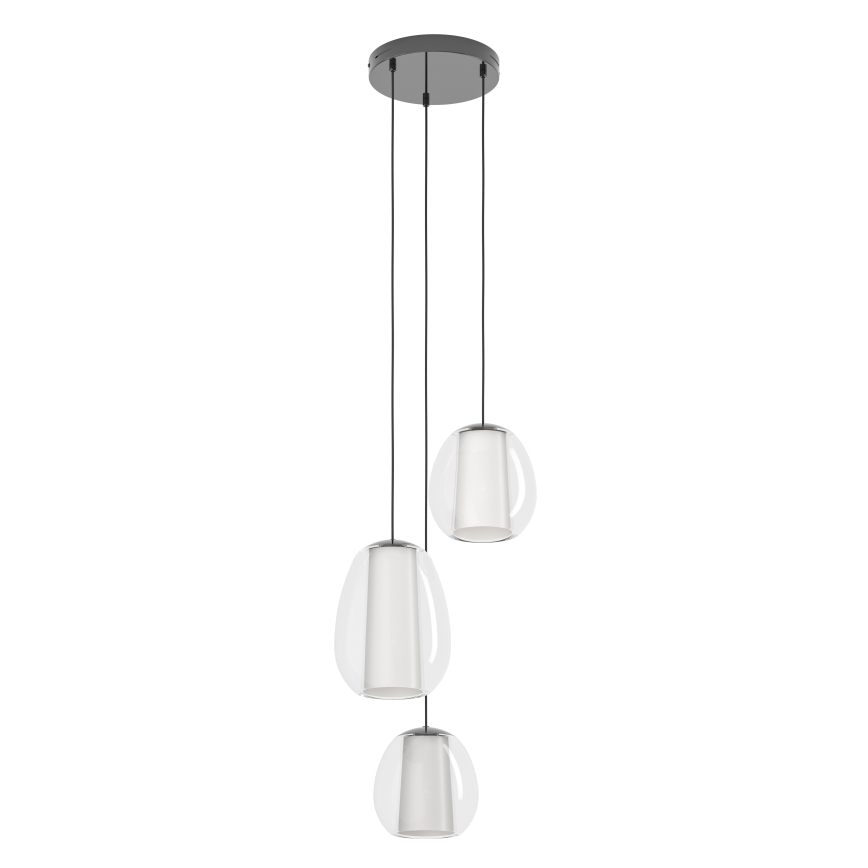 Eglo - LED-dimmbare Hängeleuchte mit Pendelkabel LED/7W/230V + 2xLED/5,5W + 3xLED/1,6W glänzender Chrom