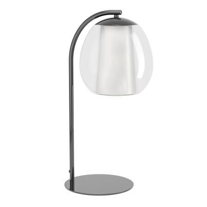 Eglo - LED-dimmbare Tischlampe LED/5,5W/230V + LED/1,6W 2200-6500K schwarz-chrom