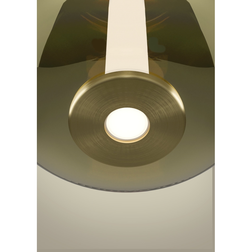 Eglo - dimmbarer LED-Pendelleuchter an Kabel LED/6W/230V + LED/1,6W 2200-6500K Ø 25 cm goldfarben