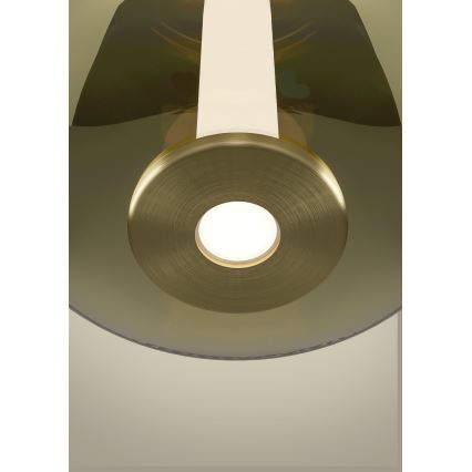 Eglo - dimmbare LED-Pendelleuchte mit Kabelaufhängung LED/6W/230V + LED/1,6W goldfarben