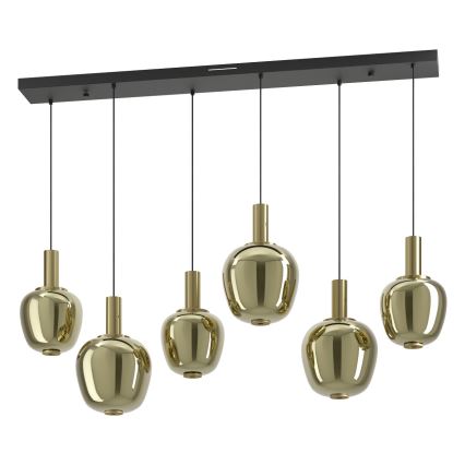 Eglo - dimmbarer LED-Kronleuchter 3xLED/5W/230V + 3xLED/6,5W + 6xLED/1,6W goldfarben