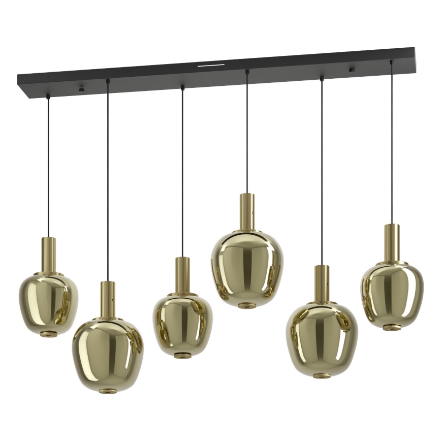 Eglo - dimmbarer LED-Kronleuchter 3xLED/5W/230V + 3xLED/6,5W + 6xLED/1,6W goldfarben