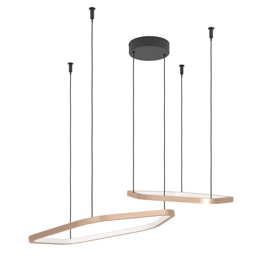 Eglo - LED-dimmbare Pendelleuchte an Kabel LED/30W/230V 2200-6500K Messing + Fernbedienung
