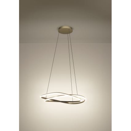 Eglo - LED dimmbare Pendelleuchte an Kabel LED/60W/230V 2200-6500K goldfarben + Fernbedienung
