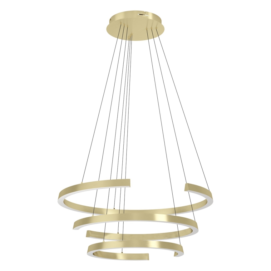 Eglo - Dimmbare LED-Pendelleuchte mit Seilabhängung LED/50W/230V 2200-6500K goldfarben + Fernbedienung