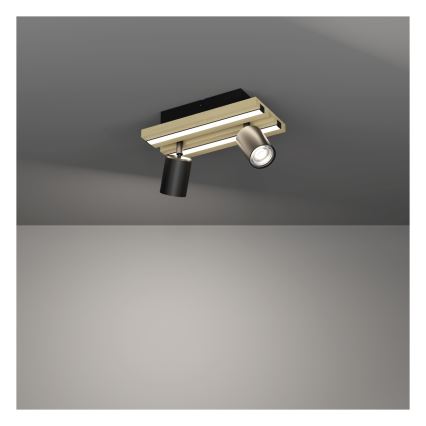 Eglo - LED-Deckenspot 2xLED/2,2W/230V + 2xLED/1,2W + 2xLED/2W beige/schwarz