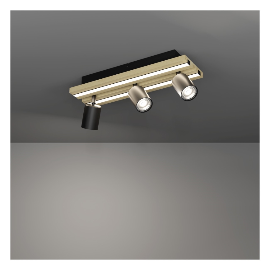 Eglo - LED Einbaustrahler 3xLED/2,2W/230V + 2xLED/1,2W + 2xLED/2W beige/schwarz