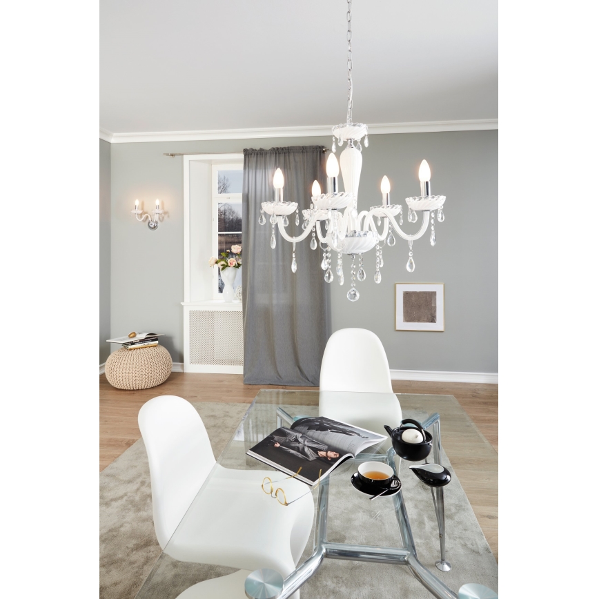 Eglo 39113- Kronleuchter CARPENTO 5xE14/40W/230V