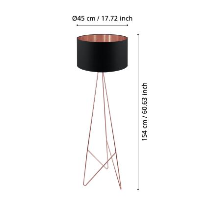 Eglo - Stehlampe 1xE27/60W/230V